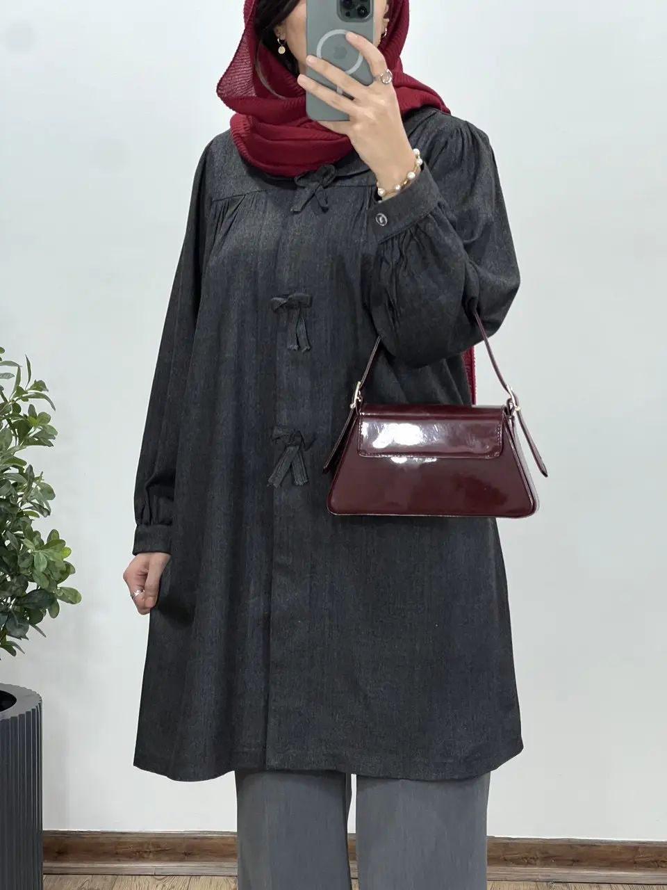 مانتو بلند پشمی پروانه (پیش فروش)